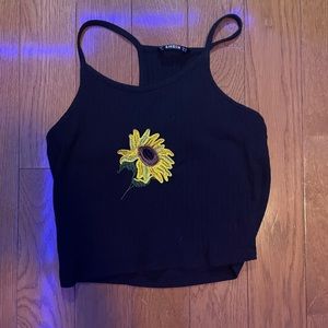 (NEVER WORN) SHEIN sunflower tank top